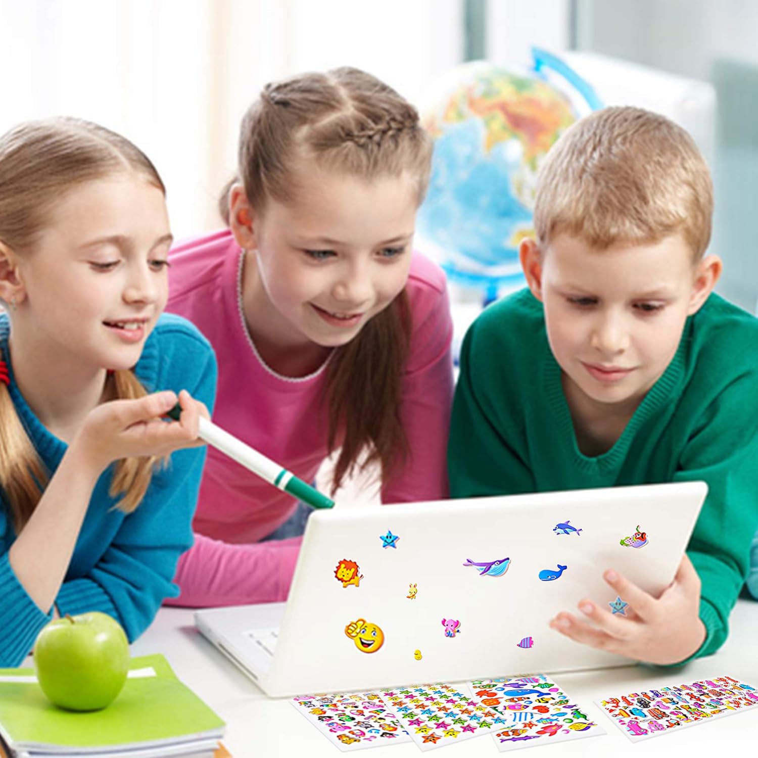 Stickers for Kids, 3D Puffy Stickers, 64 Different Sheets, 3200+ Stickers, Including Animals, Cars, Airplane, Food, Letters, Flowers, Pets, Cakes and Tons More : Toys & Games