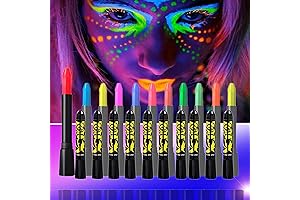 12 Colors Black Light Body Paint Sex