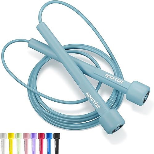 Cuerda de saltar ajustable para fitness y ejercicio - Cuerda de saltar para cardio, boxeo y pérdida de peso - Cuerda de velocidad perfecta para