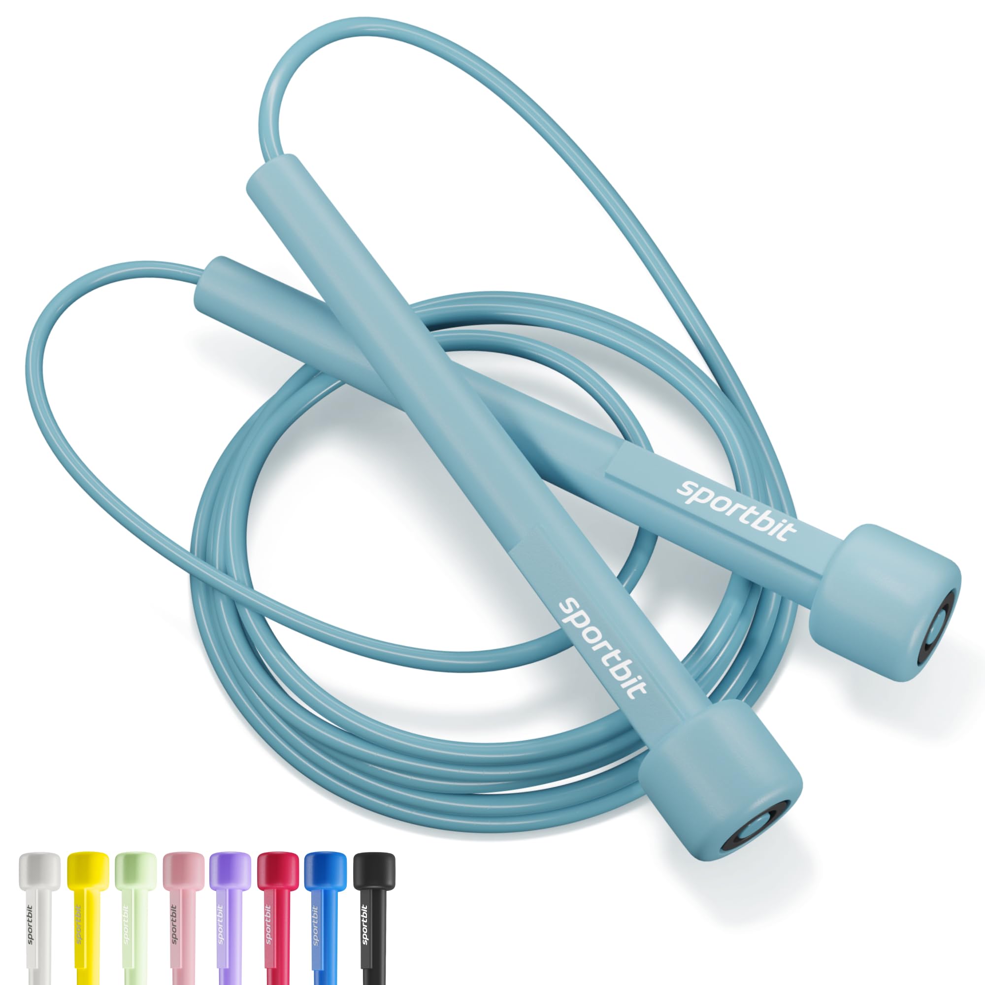 SPORTBIT Adjustable Jump Rope for Fitness and Exercise – Skipping Rope for Cardio, Boxing, and Weight Loss – Speed Rope perfect for Men & Women