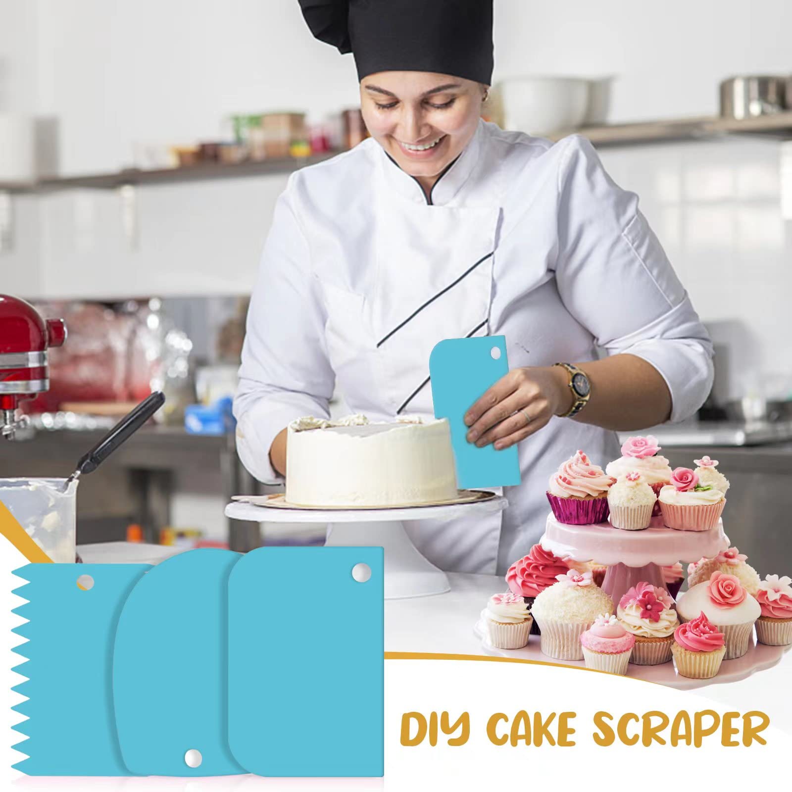 33-Piece Cake Decorating Kit Tips Stainless Steel Icing Tip Set Tools With 2 Silicone Pastry Bags 5 Reusable Couplers Free Image Download