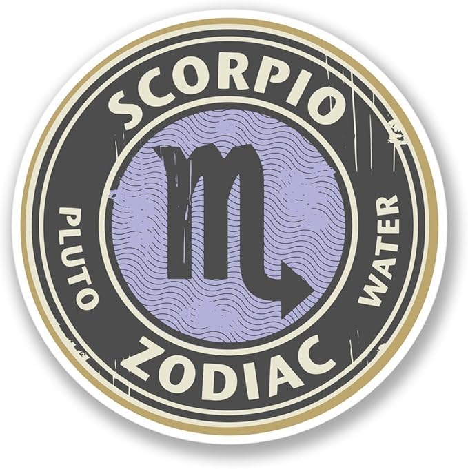Scorpio Star Sign Vinyl Sticker Decal Laptop Car Bumper Sticker Travel Luggage Car Sign Fun 5