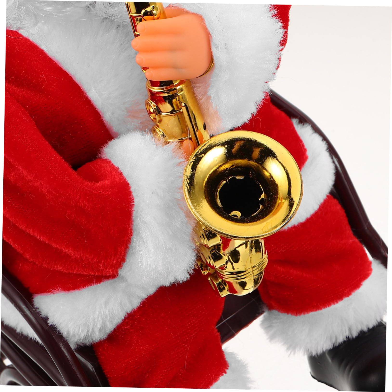 BESPORTBLE Juguete de Papá Noel Eléctrico con Música y Sazón Pequeño Muñeco Decorativo para Fiestas de Navidad Hogar y Juguetes Creativos de Temporada