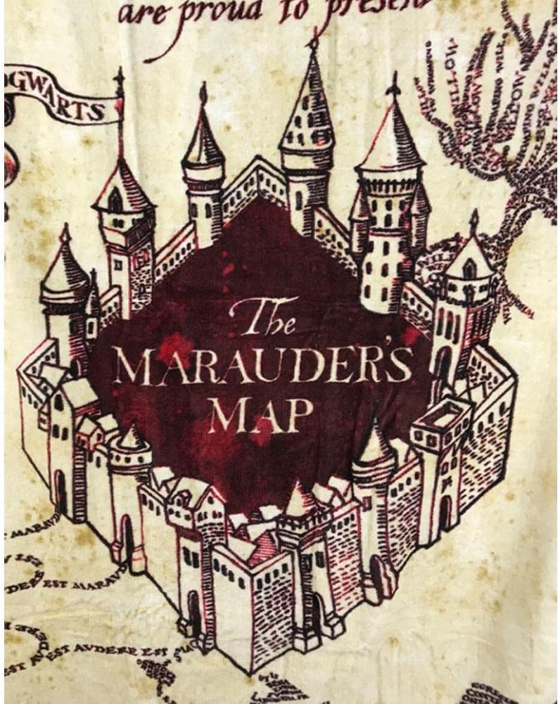 Harry Potter Marauder's Map 29x59 Beach Towel