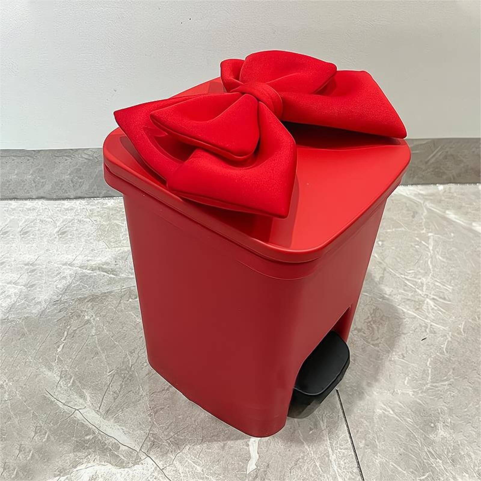 Cubo De La Basura Casa Cubo De Basura For Baño con Tapa Y Pedal For Dormitorio Papelera Reciclaje