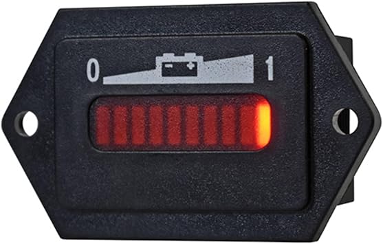 Red Hawk CGR-111 Charge Meter Compatible with/Replacement for Club Car 101814201, Yamaha JR1-H351C-10-00 Golf carts