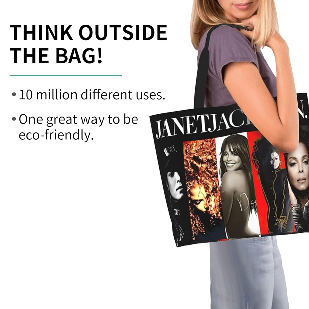 ジャネットジャクソン    トートバック Amazon.com: TRFSDSZ Janet Musics Jackson Women's Tote Bag