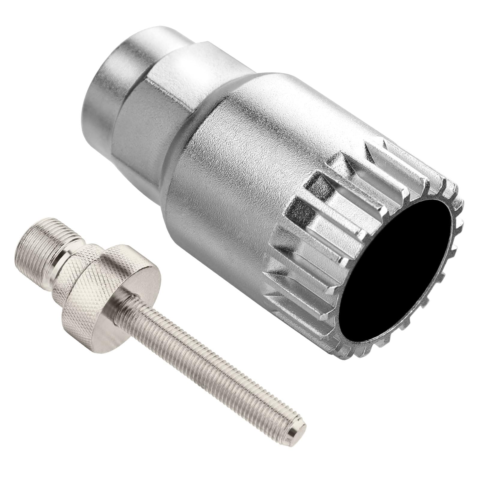 TBoonor Fahrrad Innenlager Entferner, Werkzeug Kurbelabzieher Entferner, 24 mm Universal 20 Zähnen Anti-Rutsch-Werkzeug,Innenlagerschlüssel für Shimano/VP/FSA/LP Innenlager