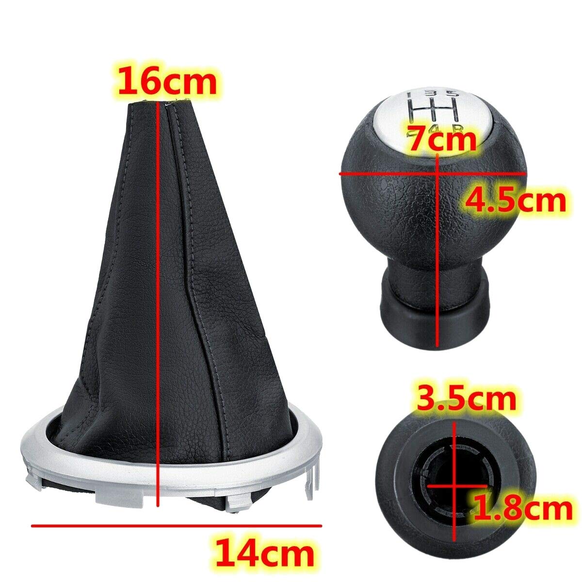 Image secondaire de IMCCZONY Housse de Protection pour Levier de Vitesse 5 Vitesses pour Swift SX4 ALTO