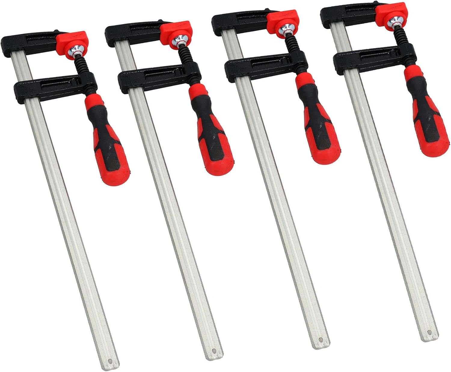 300mm x 50mm Sliding F Clamp Bar Profile Holder Fastener Fastening Fast Grip 4pk