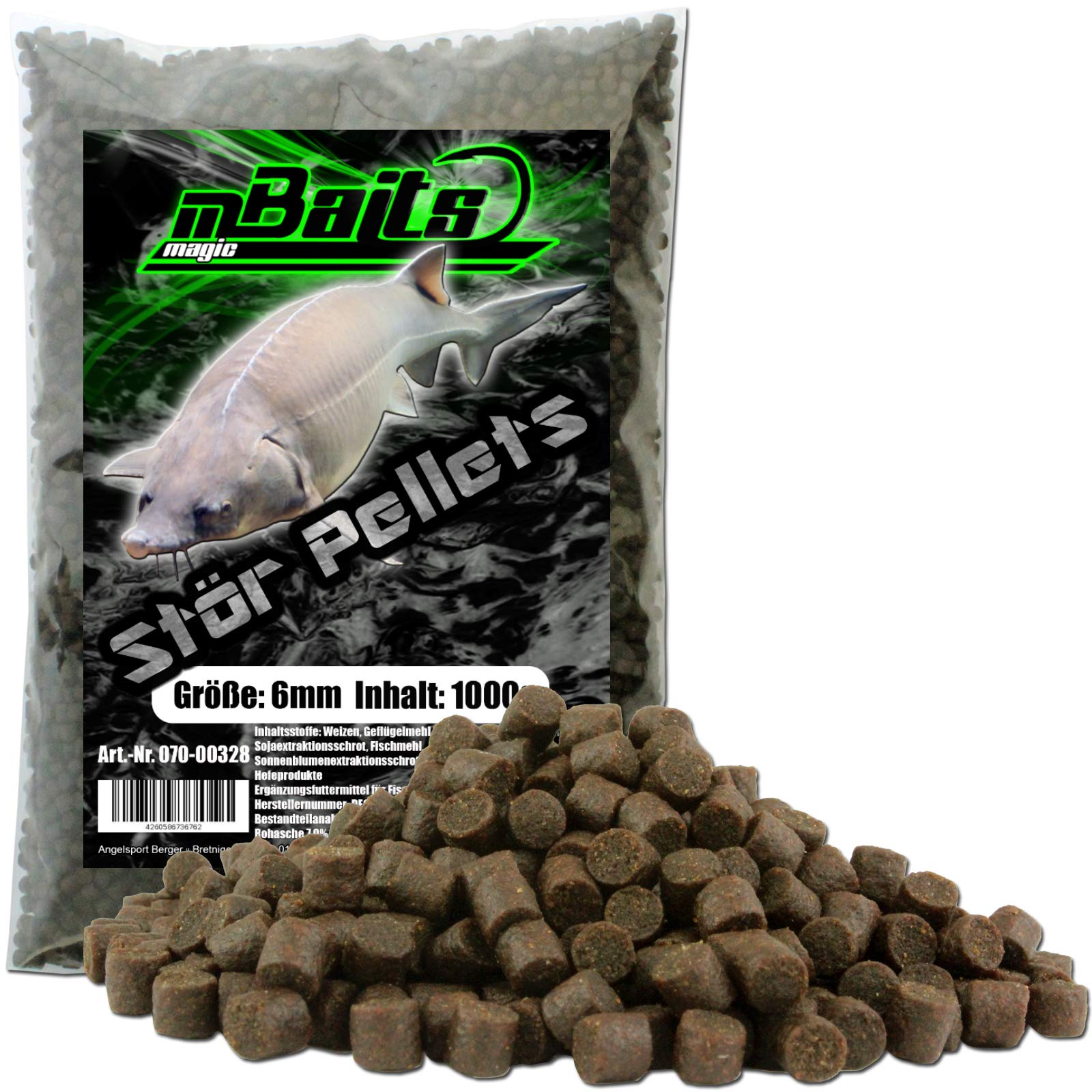 Angel-Berger Magic Baits Stör Pellets - Köstliches Lockfutter für Störe im Teich (1 kg)
| Angel-Berger Magic Baits Stör