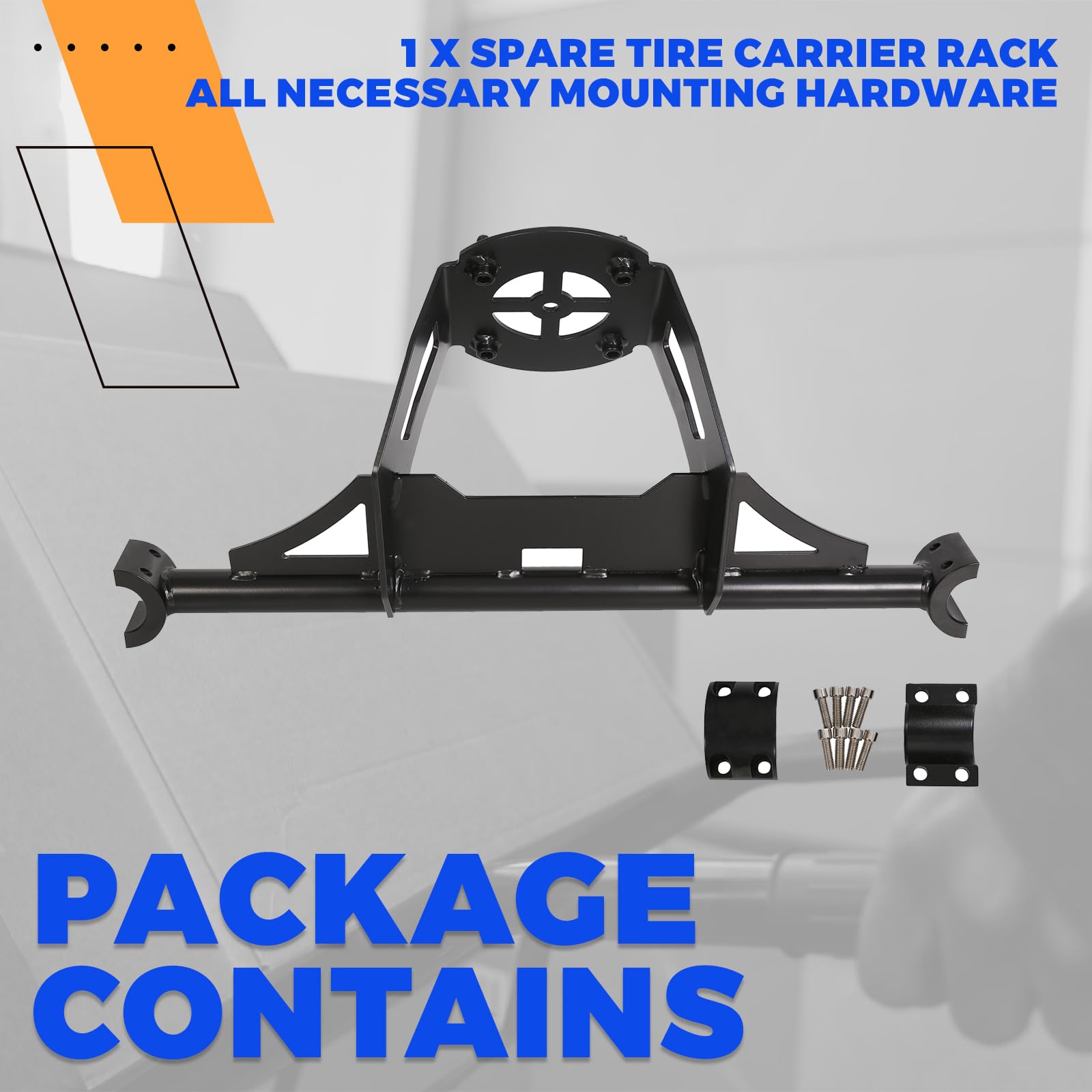 ECOTRIC - Soporte de Rueda de Repuesto para Polaris RZR XP 1000 XP Turbo XP 4 1000