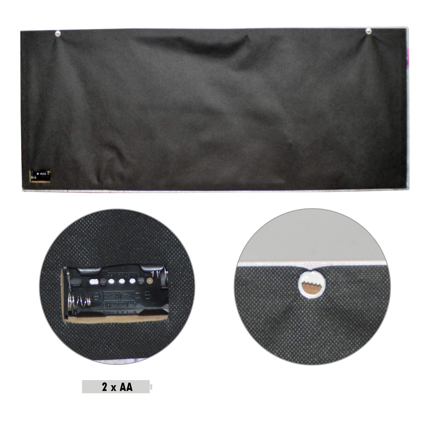DRULINE LED Quadro su Tela Immagine Tela Illuminazione Funziona a Batteria Fotografia Indoor - barretta