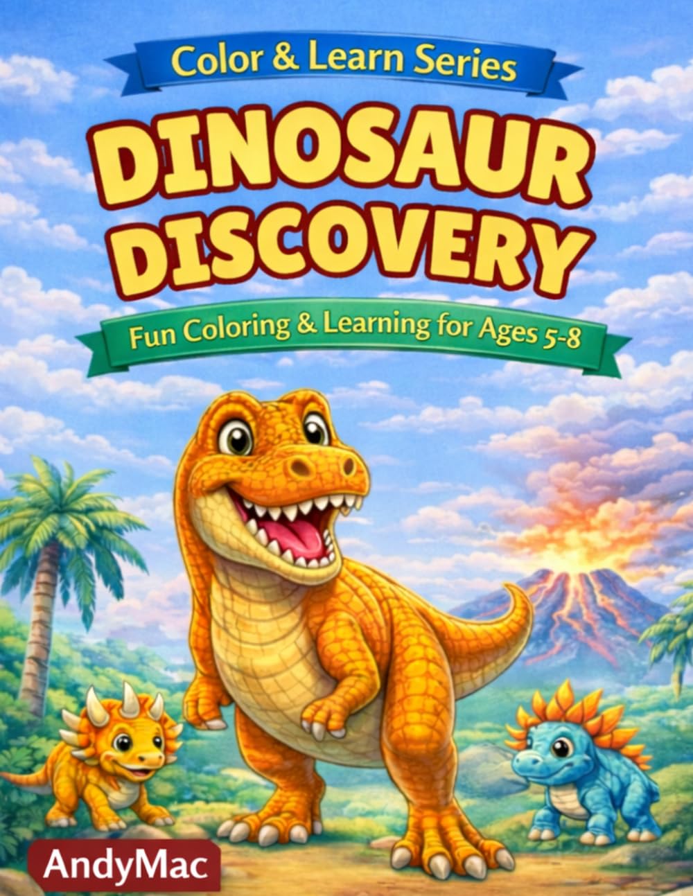 Dinosaur Discovery (Color & Learn Series): Fun Coloring & Learning for Ages 5–8