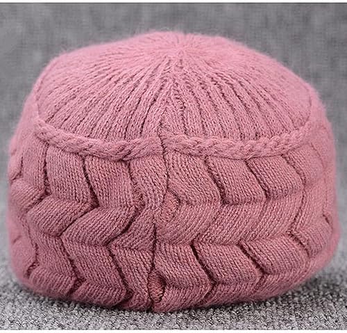 Miniatura 5 de XYX Gorro de lana para mujer cálido elástico suave con protección para las orejas gorro de punto