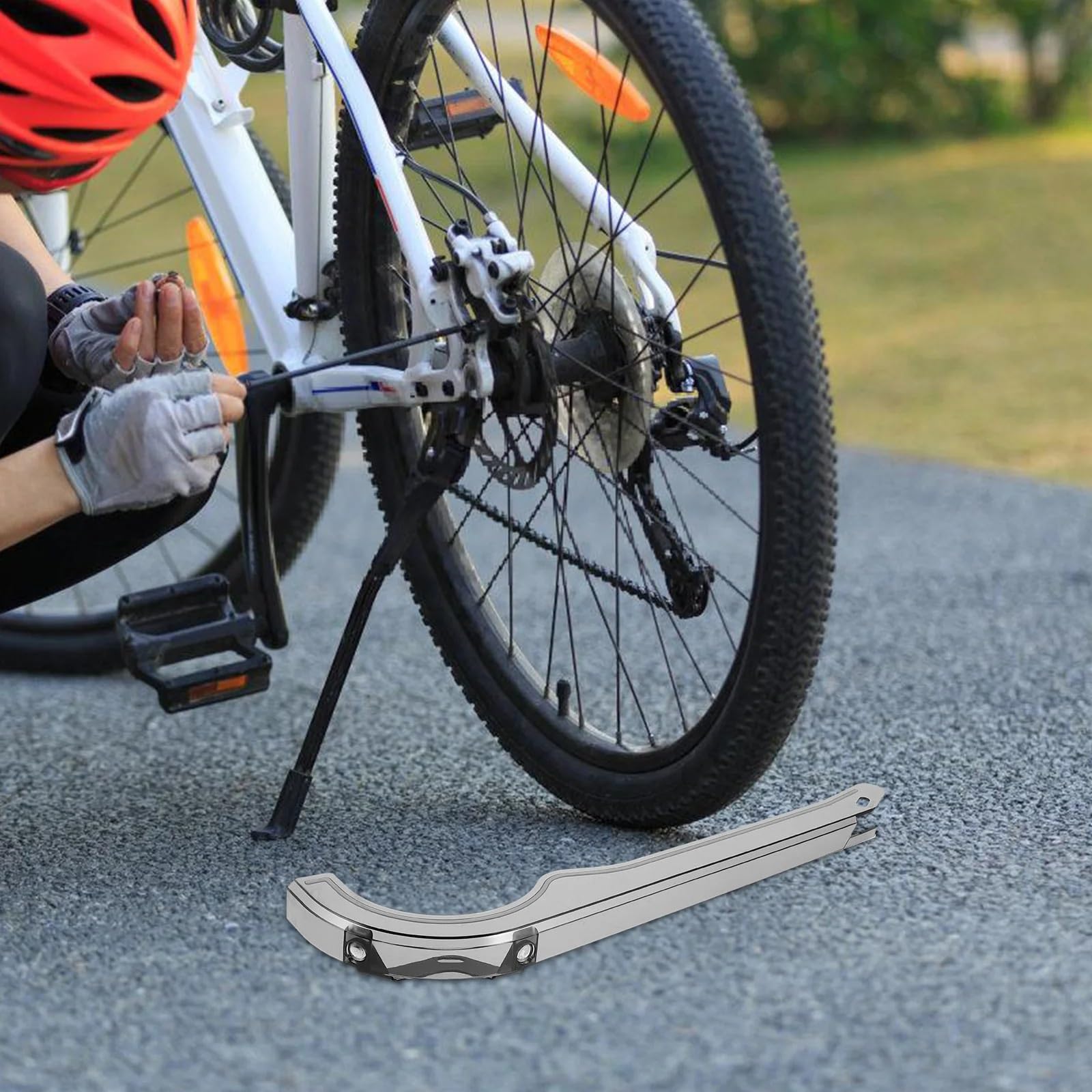 Kettenschutz Fahrrad 2PCS Fahrradkettenschutz Kunststoffabdeckung Universal Mountainbike Schutz Ölbeständiges Zubehör