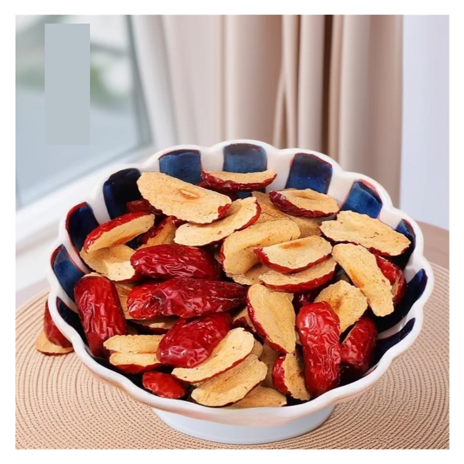 Fette di datteri rossi snocciolati, morbide, gommose e fragranti, perfette for porridge, zuppe, latte di soia o come frutta secca pronta da mangiare(1000g)