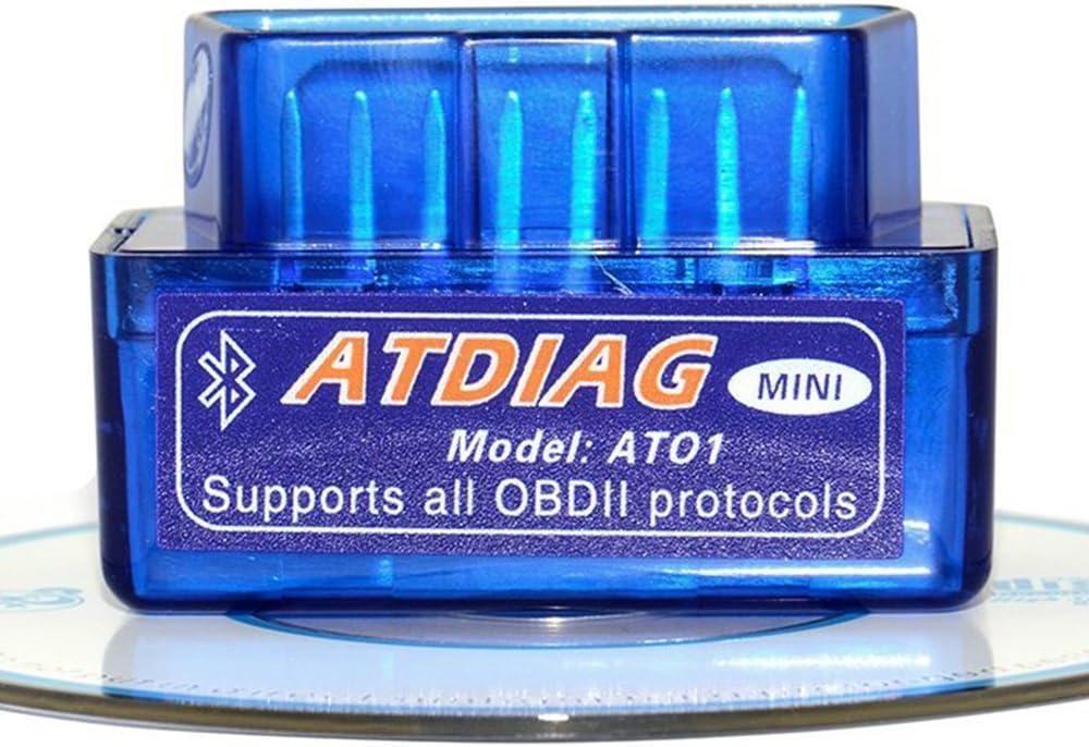 ATDIAG OBDII MINI ELM-327 Bluetooth OBD2 OBDII MINI Bluetooth OBD2 V2.1 Super MINI Bluetooth Version 2.1 OBD2 Mini Bluetooth With Android Car Code Scanner