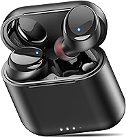 TOZO T6 Wireless Earbuds: IPX8 Waterproof, Bluetooth 5.3, 50H Playtime, AI Clear Calls, Wireless Charging, App EQ, Stereo Bass