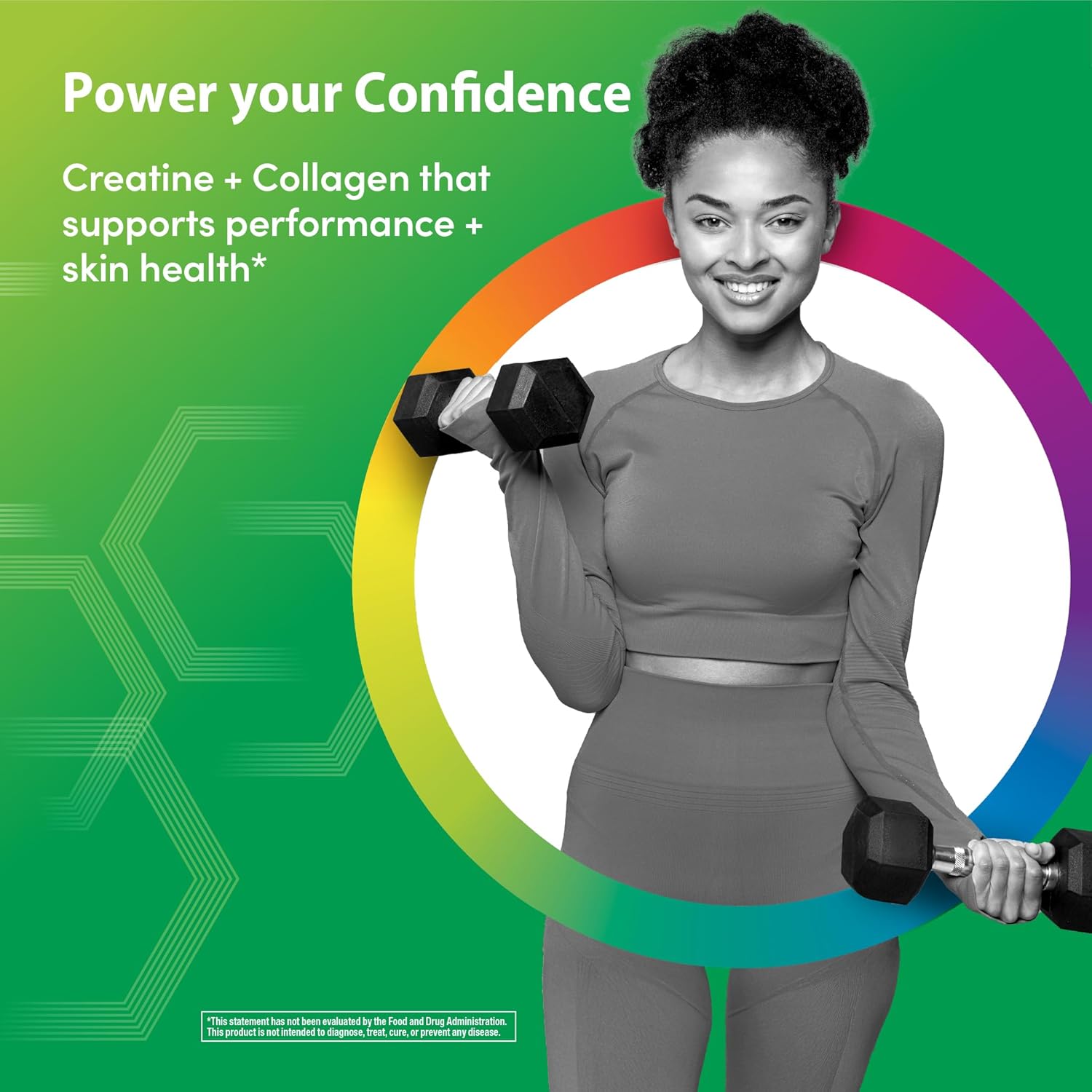 Rainbow Light Creatine + Multi Collagen | 10 Ounce | 5g Creatine Monohydrate Plus 10 Types of Collagen | Supports Lean Muscle, Cellular Energy & Skin Health | Unflavored Powder - Image 3