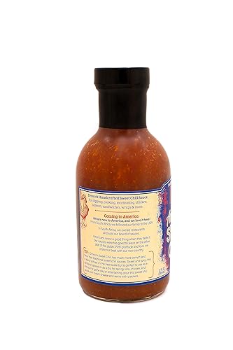 Miniatura 2 de Drosco Sauce Salsa de chile dulce de 12 onzas  Salsa sudafricana dulce y picante hecha a mano, perfecta para sumergir y marinar, ideal para