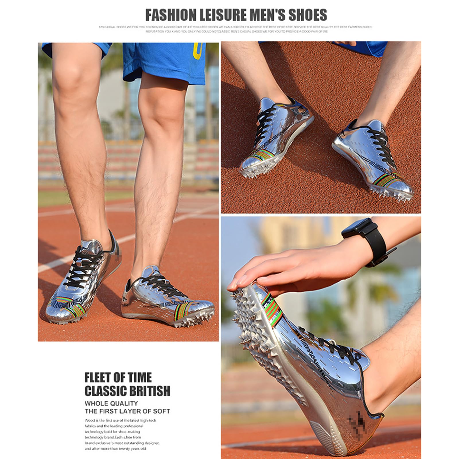 Zapatos Deportivos Profesionales Ligeros y Transpirables,Zapatos Profesionales con Clavos para Correr,Zapatos con Clavos para Atletismo,Zapatillas de Deporte con Clavos para Adolescentes