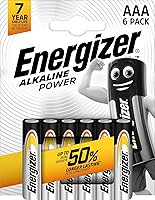 Vista 10 de Energizer Potencia alcalina, paquete de 4 pilas AAA, larga vida útil para uso diario, sin sulfaciones y 7 años de vida útil