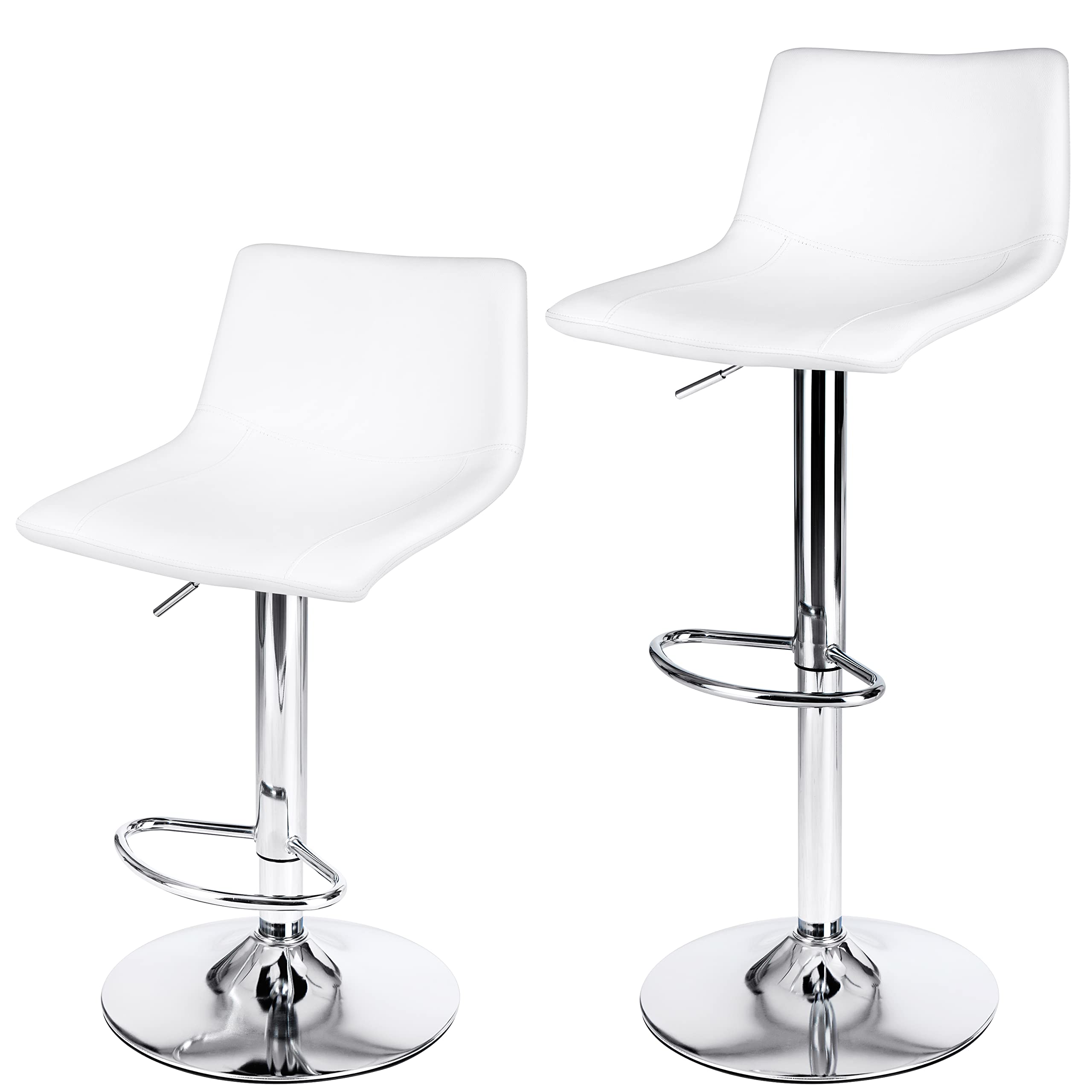 Finnhomy Bar Stools Modern PU Leather Set of 2