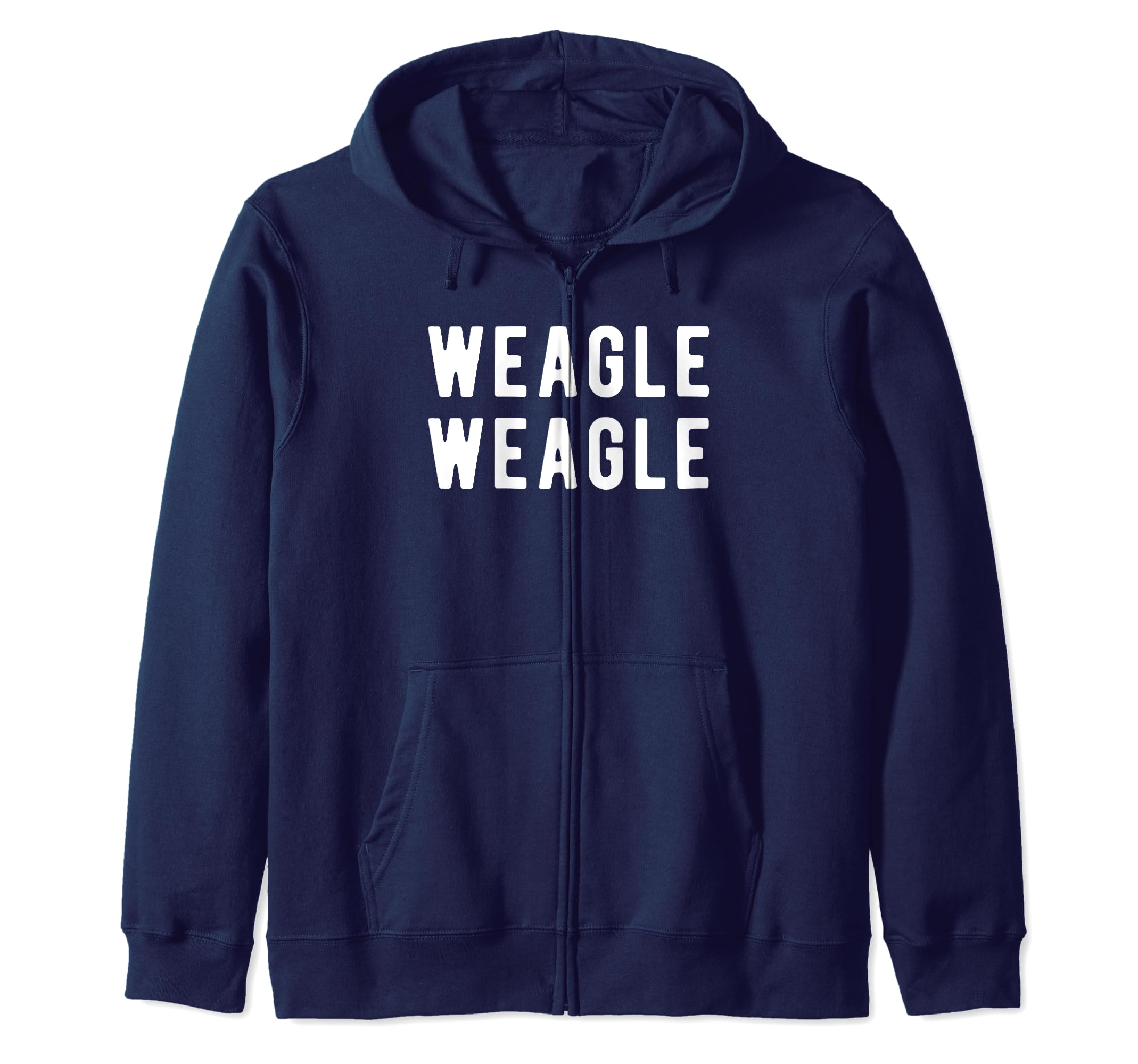 Weagle Weagle Navy Game Day Sweatshirt Zip Hoodie