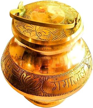 Brass Gangajal Box for puja