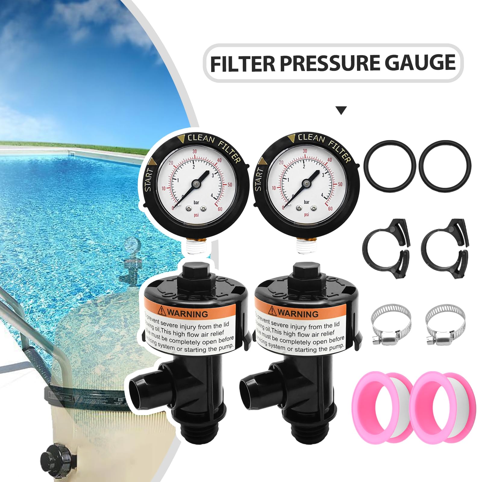 DearChan 98209800 High Flow Manual Relief Valve/Air Relief Manual Valve