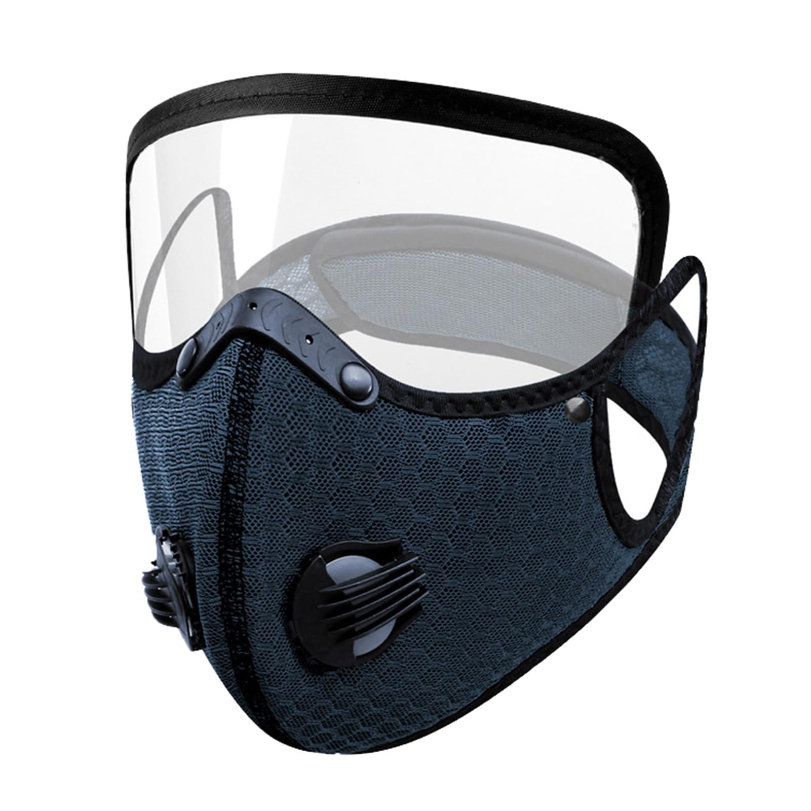 Multi-Purpose Face Shield with Anti-Fog Lens Filter - Washable Reusable Unisex Dust Mask, Gas Mask & Spray Paint Mask for Cycling, Outdoor Sports, Painting, Construction & Daily Use