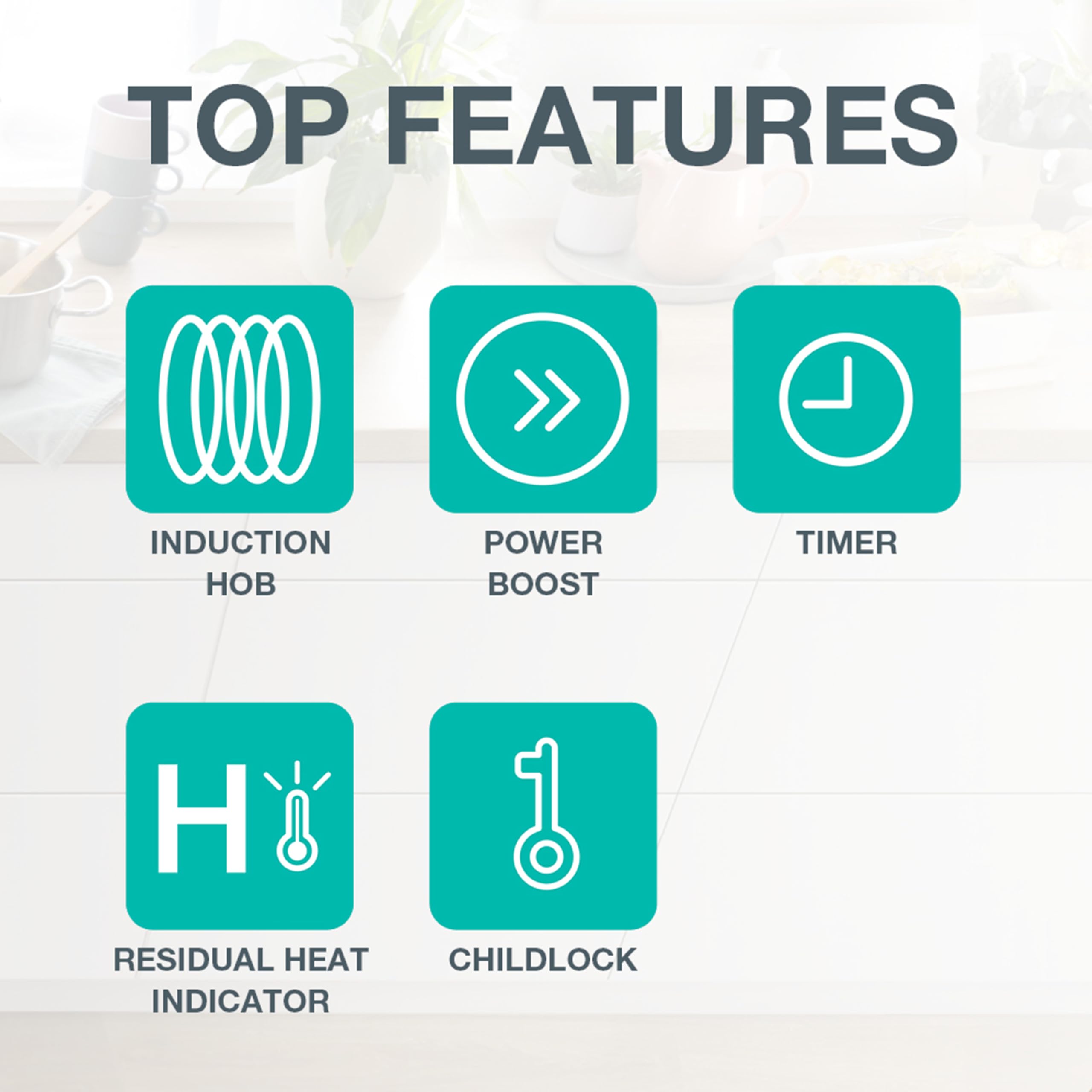 Gorenje GI6401BCE Induktions-Kochfeld 60 cm TouchControl PowerBoost Timer ChildLock Schwarz
