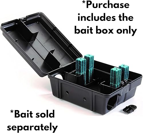 Miniatura 2 de Estación de cebo para ratas Outpost | Estación única dirige ratones pequeños hasta ratas grandes | Posición horizontal o vertical | Fabricado en