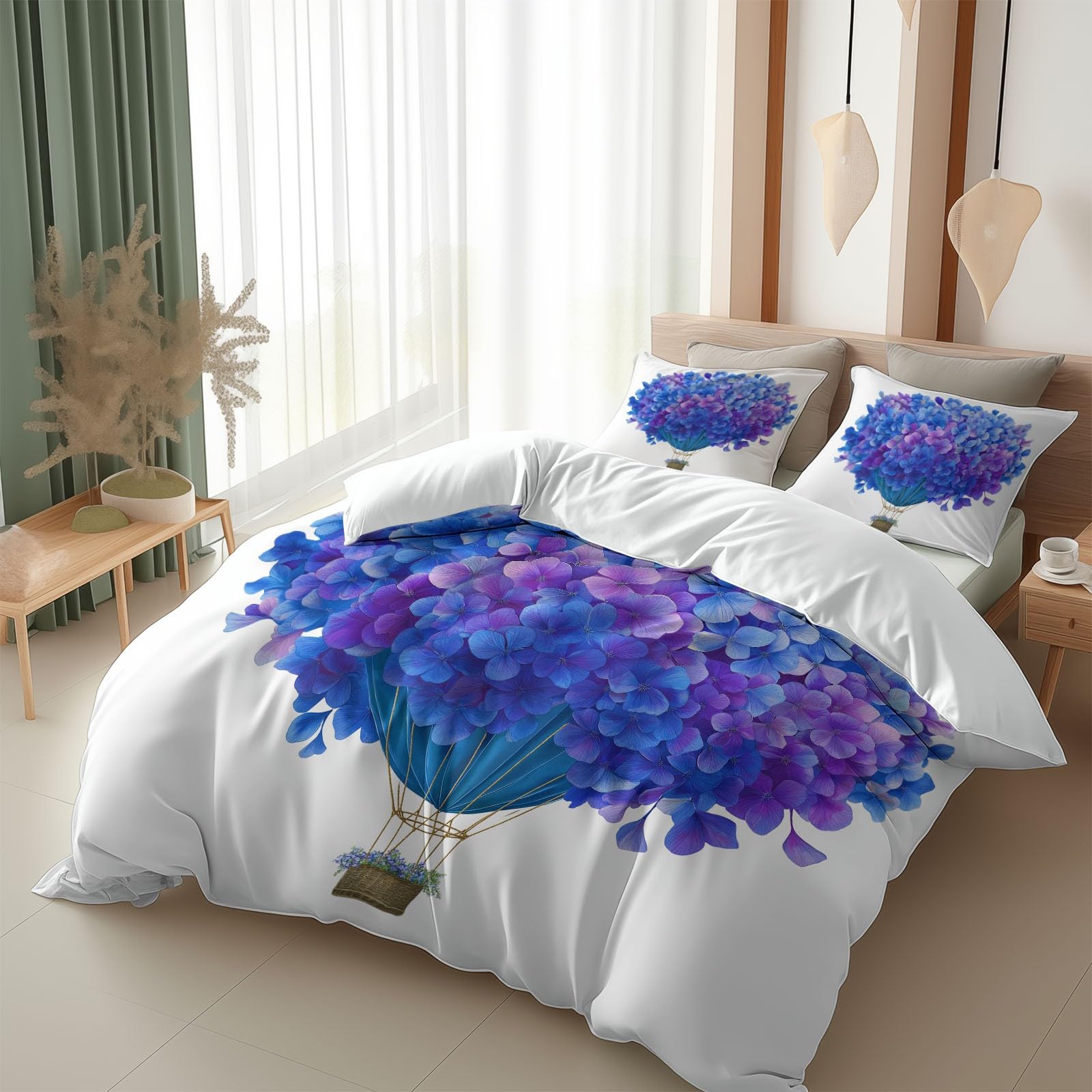 Parure de lit 200x200 réversible montgolfière pour transformer la chambre des adolescents