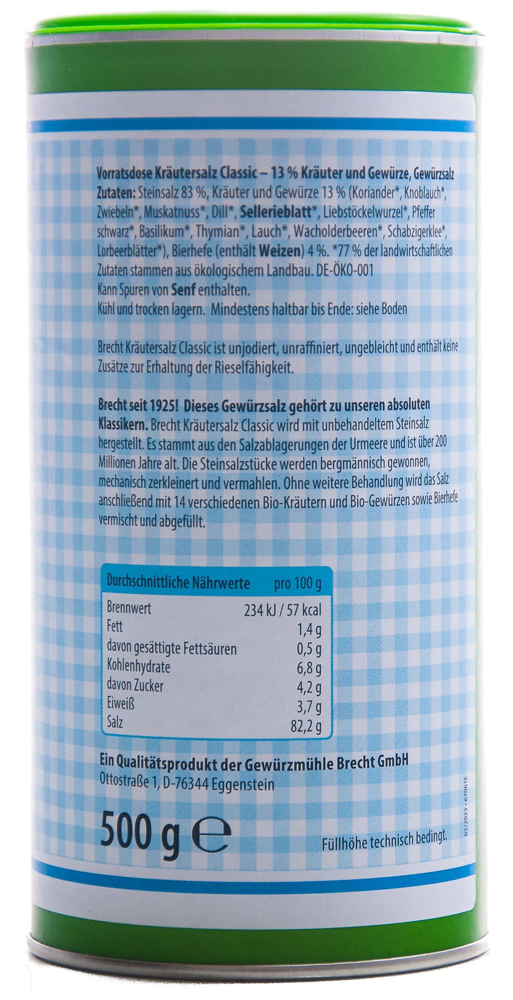 Brecht Sól ziołowa Classic, 500 g