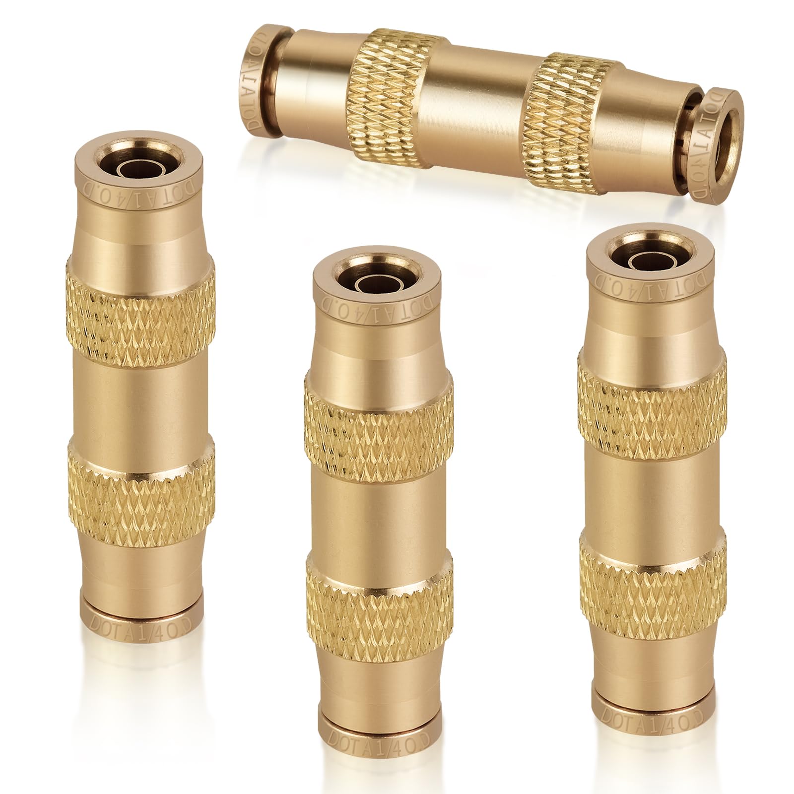 1/4" Quick Push To Connect Fittings Brass 90 Degree Union Swivel Elbow Joint