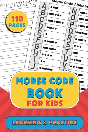 Morse Code Book For kids: Morse Code Practice Book Learn International ...