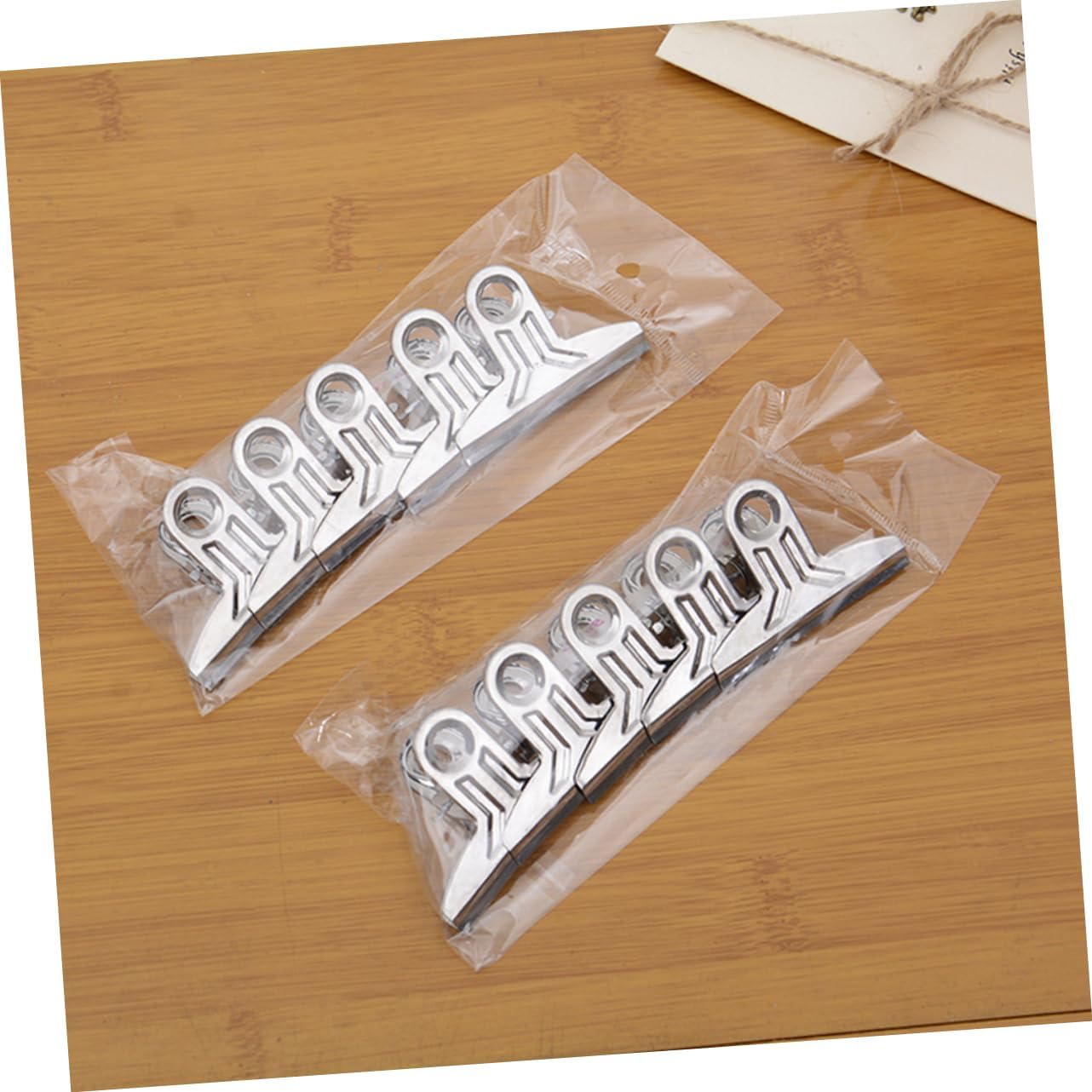 DOITOOL 20pcs Stainless Steel Bag Clips for Food Storage Heavy Duty Chip Clips Air Tight Seal for Chips Bread and More Clamps