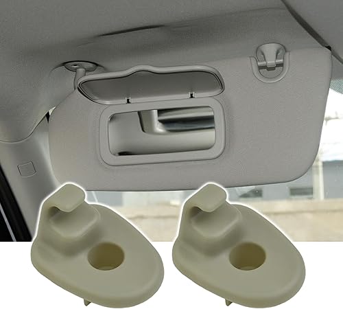 ASUBHA Clips de repuesto para visera solar, gancho mejorado para protector solar interior del automóvil, 1AR26DW1-AA, 1AR26BD1AA, accesorios para