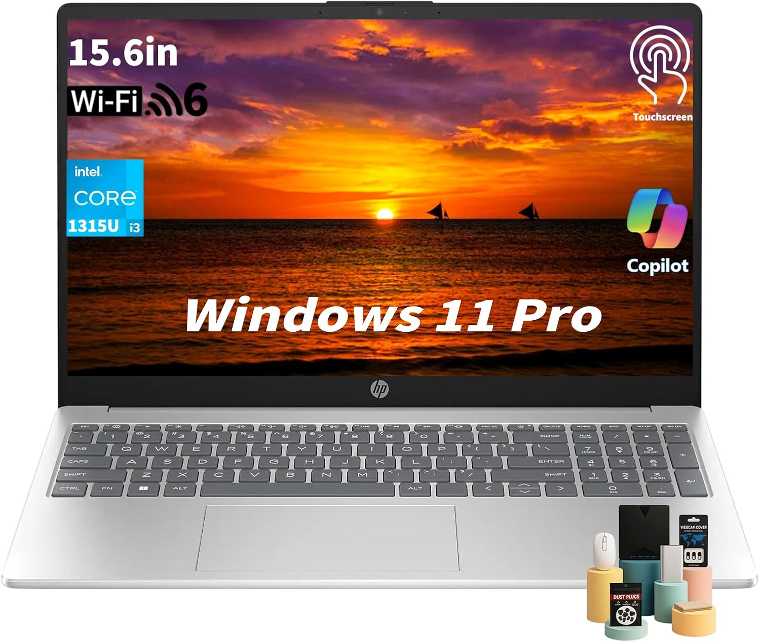 HP Flagship Touchscreen Laptop Computer – 15.6″ HD Display, Intel 13th Core i3-1315U CPU, Up to 4.5GHz, Intel UHD Graphics, AI Copilot, Wifi6, Win11 Pro for Business & Student(32GB RAM, 1TB SSD) HP Flagship Touchscreen Laptop Computer – 15.6″ HD Display, Intel 13th Core i3-1315U CPU, Up to 4.5GHz, Intel UHD Graphics, AI Copilot, Wifi6, Win11 Pro for Business & Student(32GB RAM, 1TB SSD)
