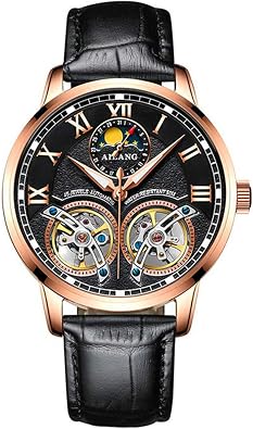 Skeleton Double Tourbillon Fashion Luxury Brand Men Automatic Mechanical Sports Waterproof Watches