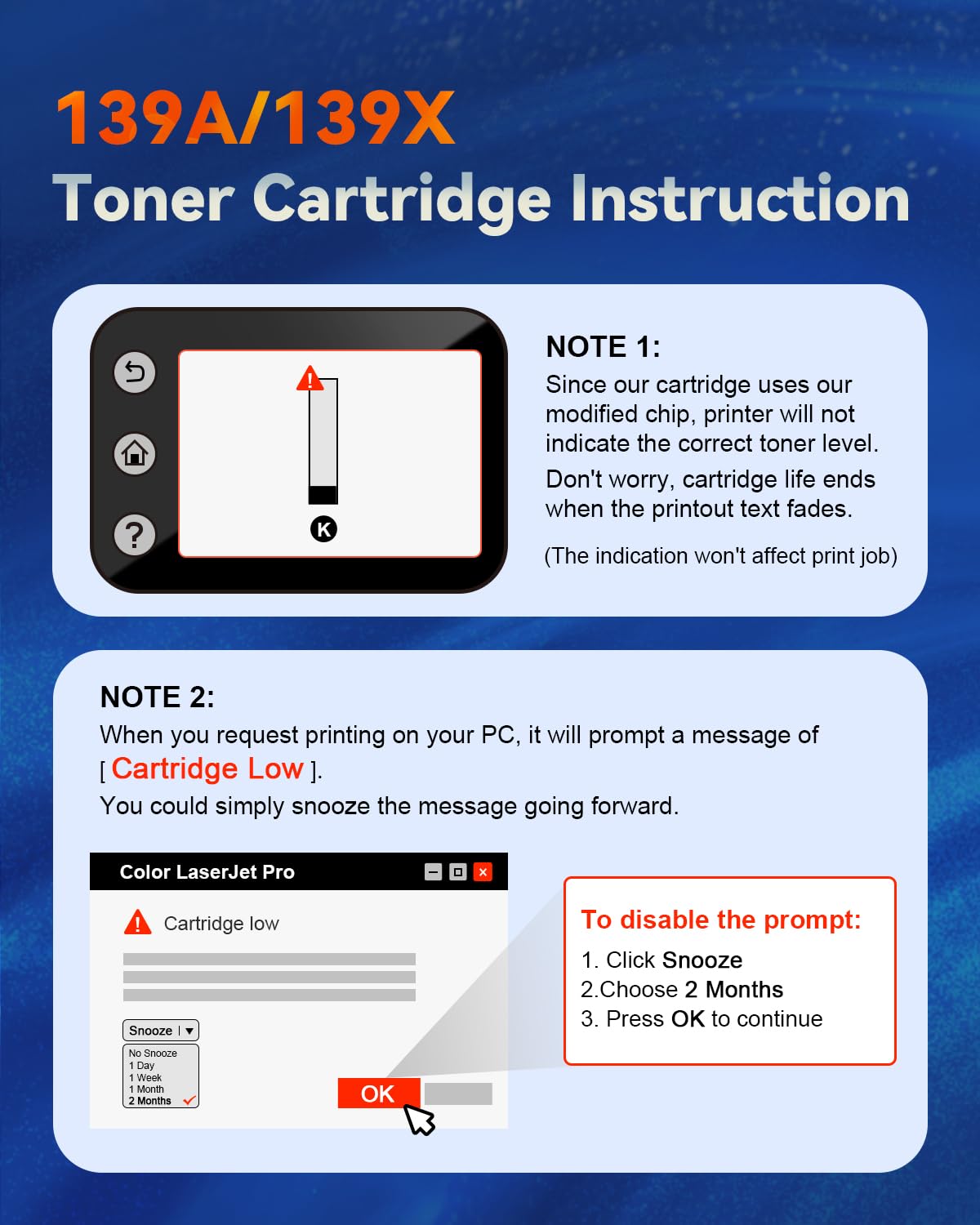 139A Toner con chip compatibile per HP 139A 139X W1390A W1390X Cartuccia toner per HP Laserjet Pro 3002dw 3002dn 3002 MFP 3102fdn 3102fdw 3102 (1X W1390A Nero)