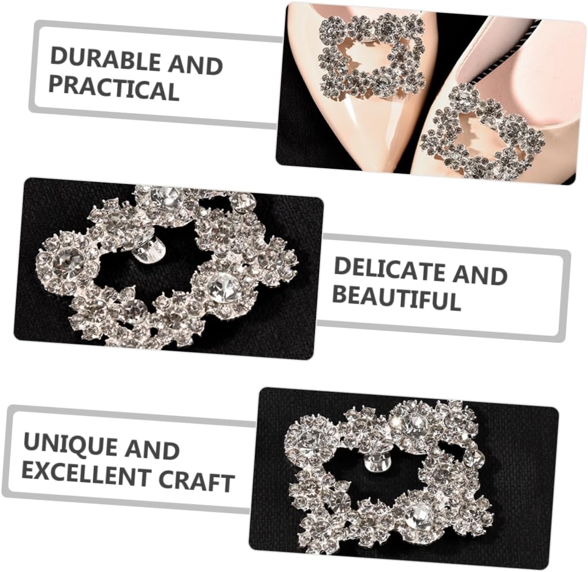 VALICLUD 2 Pairs Shoe Flower Shoe Bowknot Decor Shoe Clips Jewelry & Watch Accessories Removable Shoe Charms