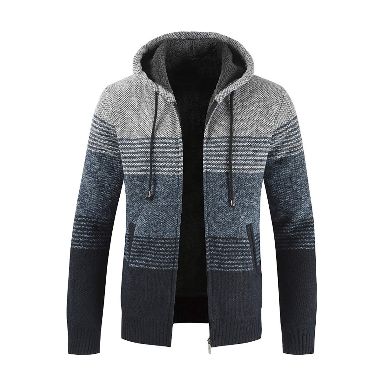 Pull Avec Fermeture Éclair Manteau décontracté pull hauts polaire automne fermeture éclair Blouse vêtements d'extérieur à capuche hommes pantalons pour Sweat Capuche Extra Large