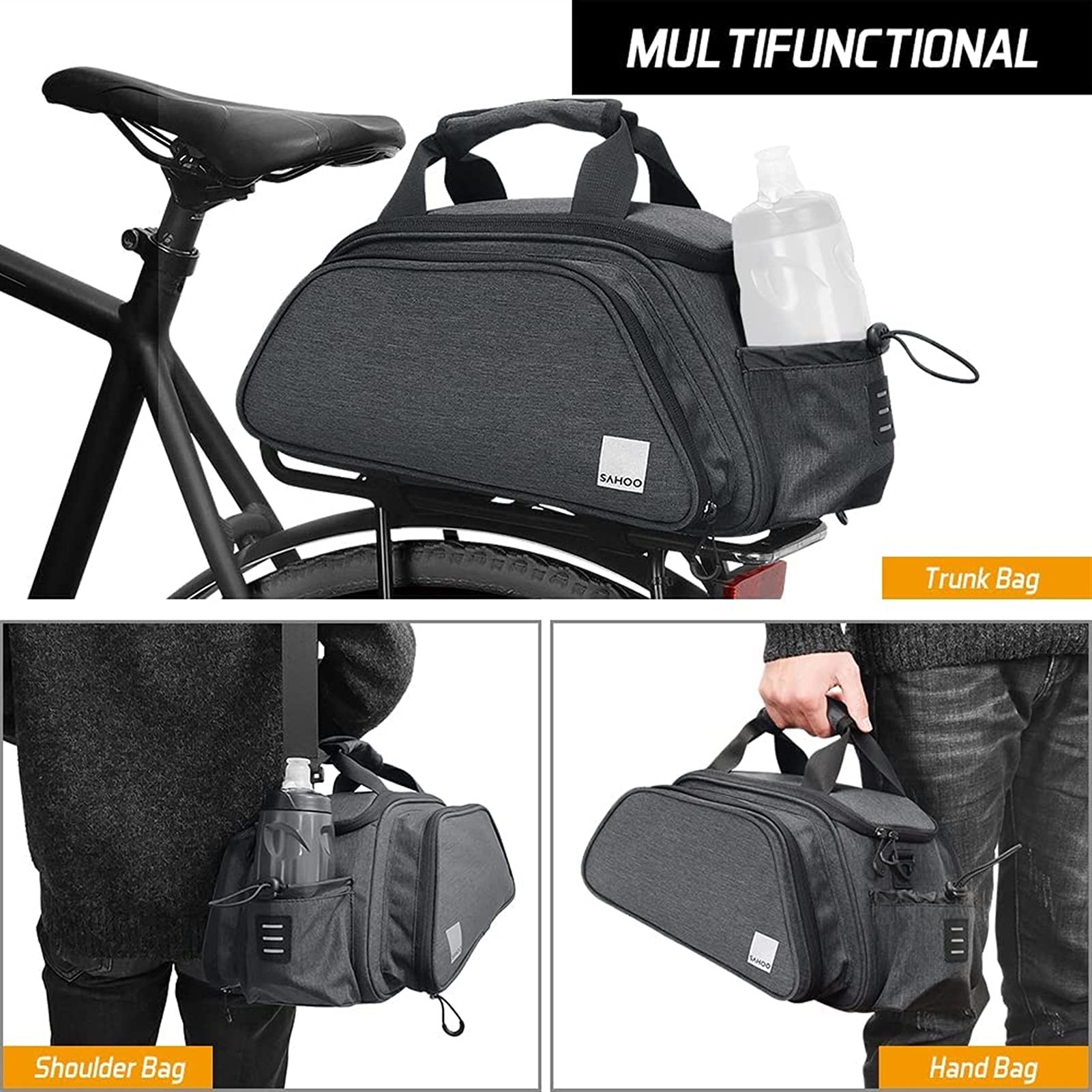 Bicicleta de montaña Bicicleta Trasera Bolsa de Bicicleta Bolsa de montaña Bicicleta de montaña Bolsa de Asiento Trasero Deportes Bolsa de Ciclismo
