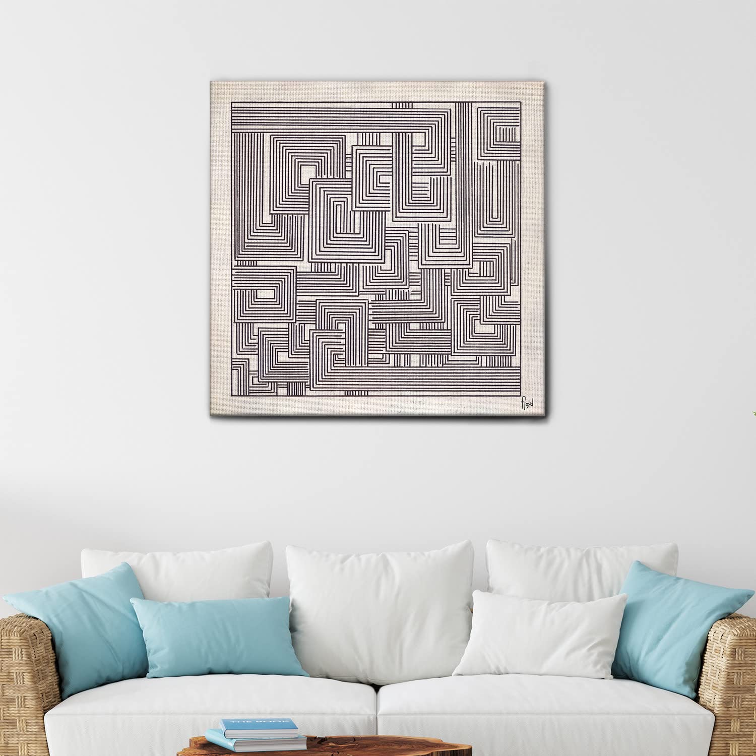 Giallobus - Quadro - Fiorindo Magnapane - Spremuta di nero - Tela Canvas Telaio Premium Alto Spessore - 70x70 - Pronto da appendere - Quadri moderni per la casa
