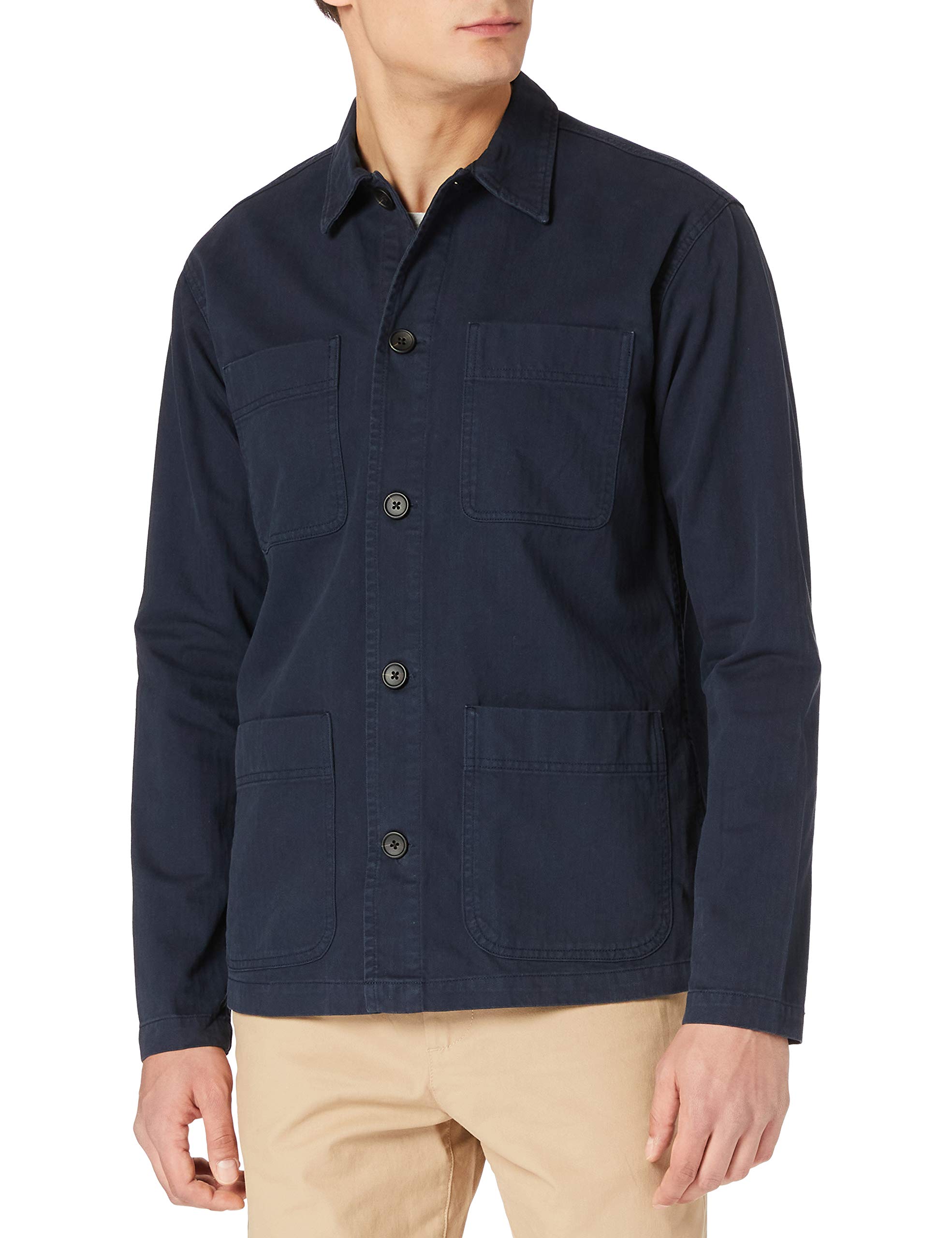 SELECTED HOMMEMen's Slhloosetony Ls W Noos Overshirt Shirt, Blazer Navy, XXL