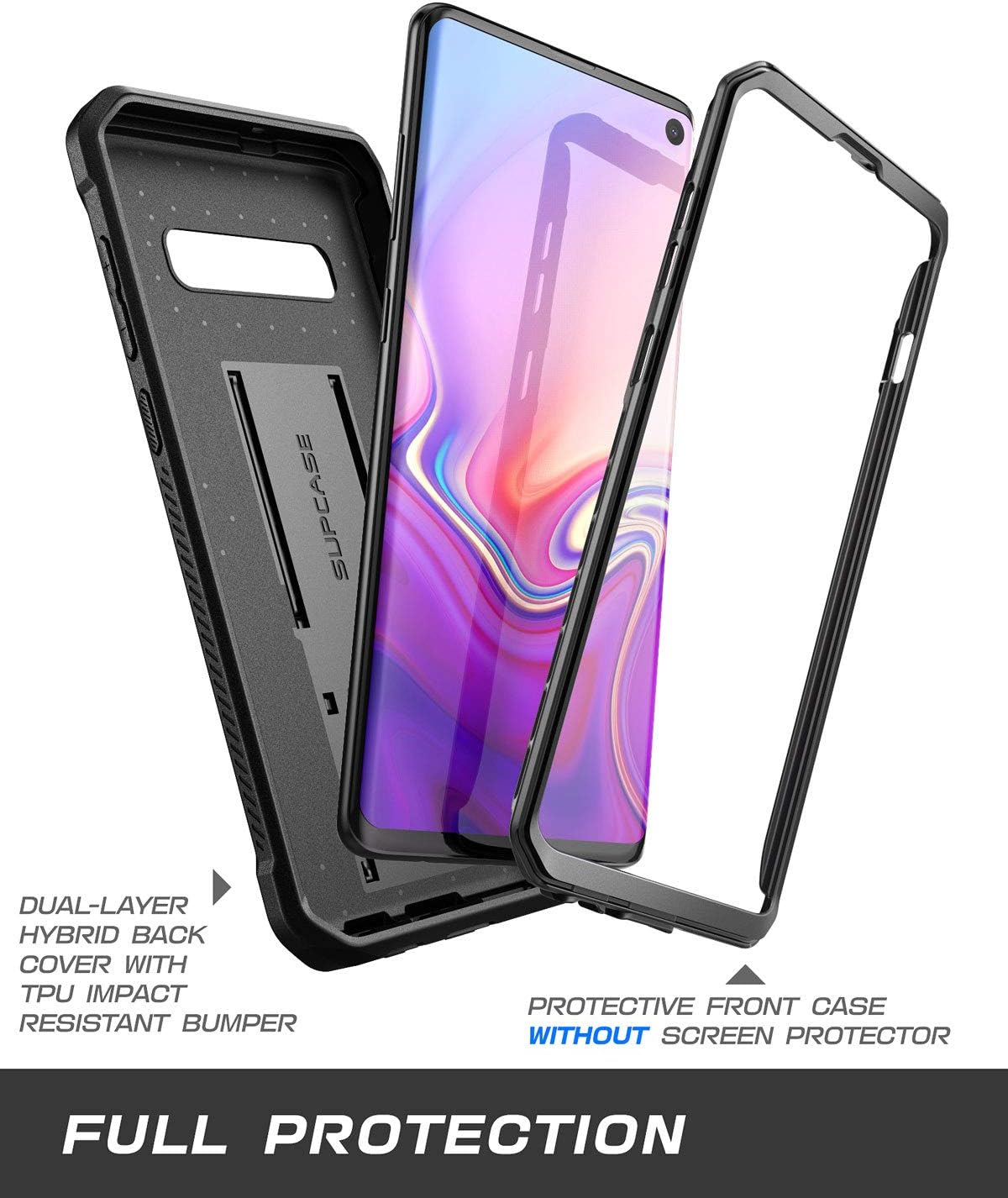 Exclusive Discount 50% Price SupCase Unicorn Beetle Pro Series Designed for Samsung Galaxy S10 Case (2019 Release) Full-Body Dual Layer Rugged with Holster & Kickstand Without Built-in Screen Protector (Black)