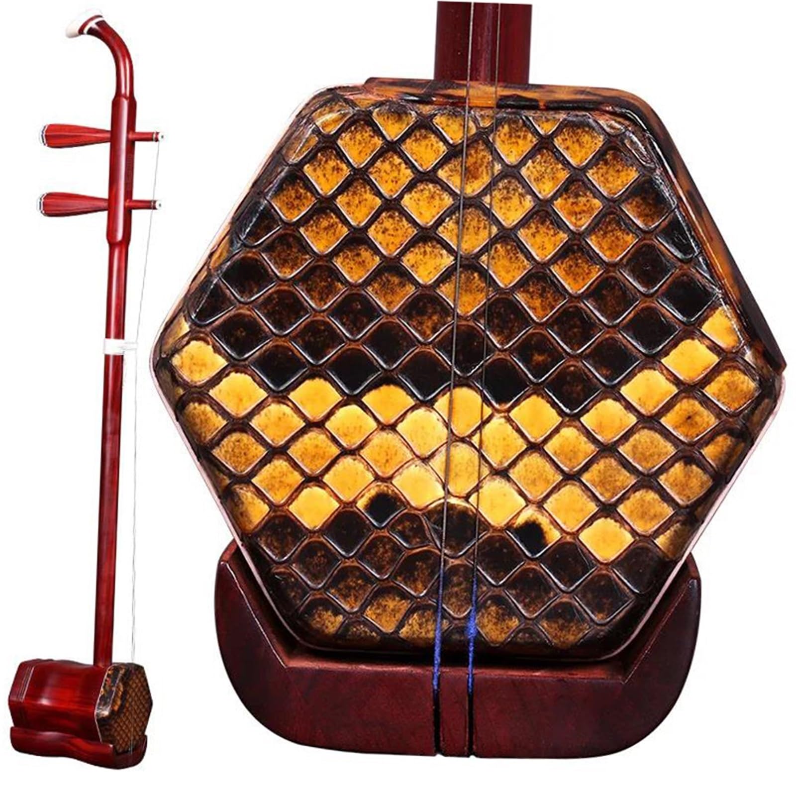erhu instrumento Redwood Erhu Africano Hoja Pequeña Púrpura Sándalo Erhu Instrumento Étnico Clasificación Rendimiento Erhu